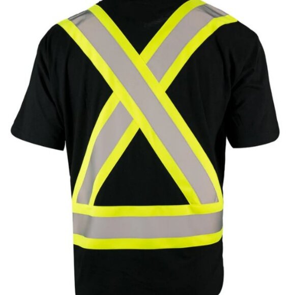 Forcefield 3M black short sleeve with reflective stripe shirt size S/P - Picture 2 of 4
